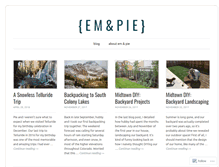 Tablet Screenshot of emandpie.com